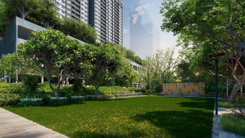 Residential towers in Hinjewadi with green surroundings