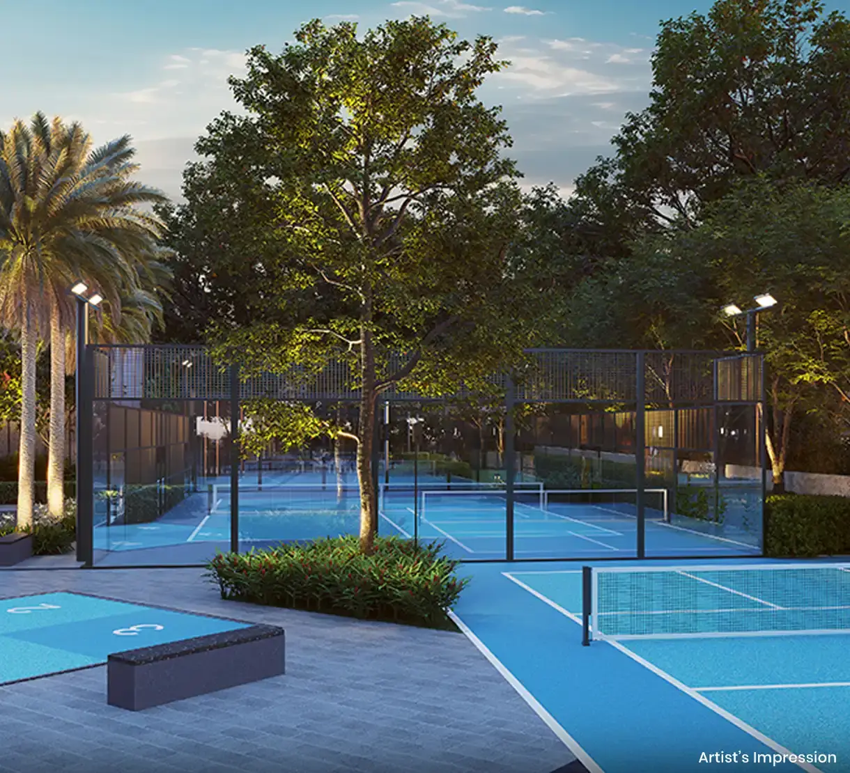 Play Court Luxury Amenity at Canvas Life Republic Hinjewadi