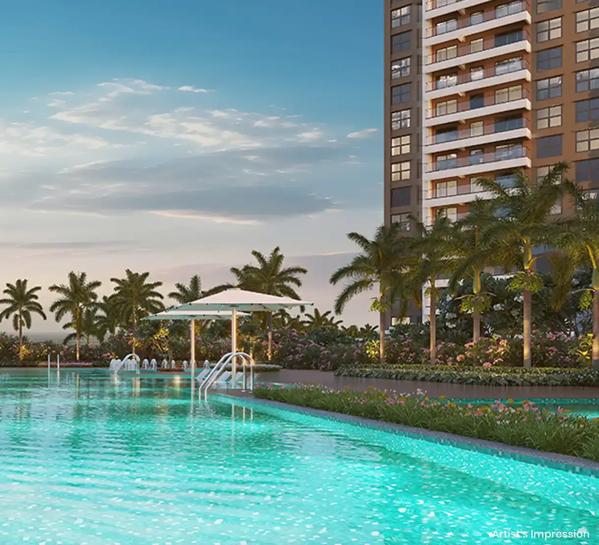 Infinity Pool Luxury Amenity at Canvas Life Republic Hinjewadi