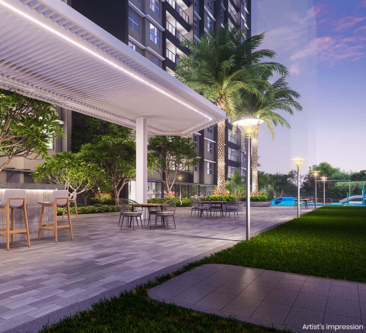 BBQ AREA Luxury Amenity at Duet Life Republic Hinjewadi