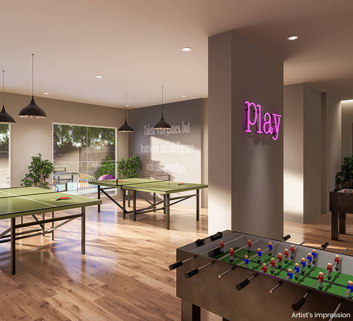 INDOOR GAMES AREA Luxury Amenity at Duet Life Republic Hinjewadi