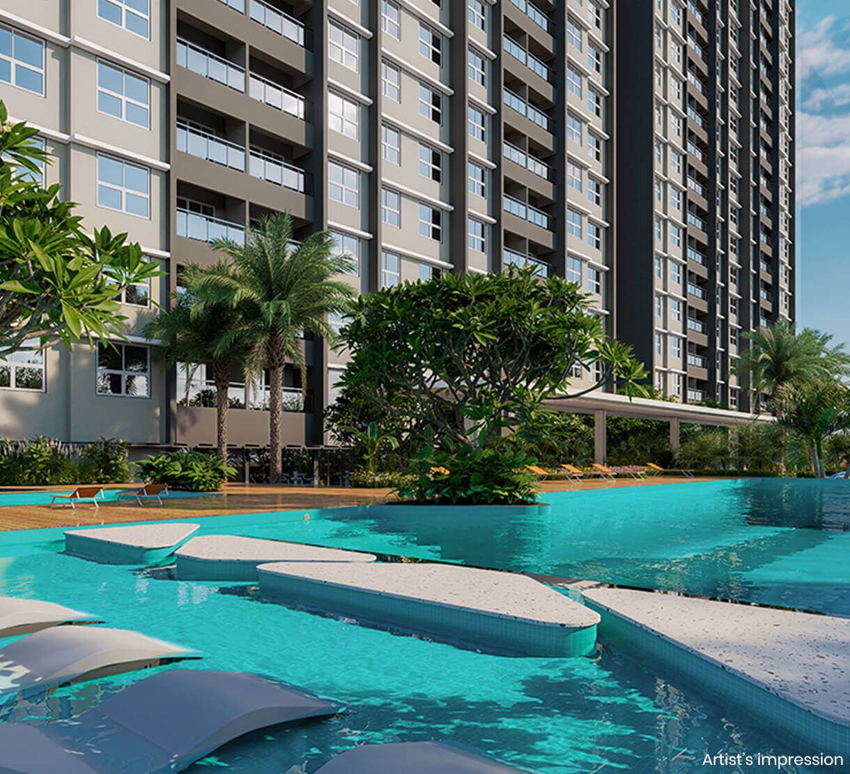 LOUNGE POOL Luxury Amenity at Duet Life Republic Hinjewadi