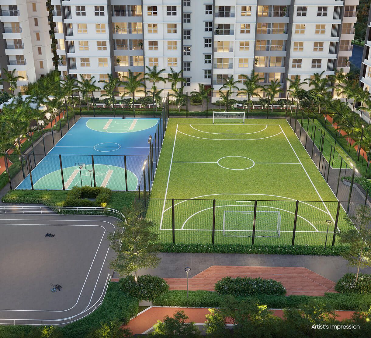CAM A PLAY AREA MULTICORT Luxury Amenity at Qrious Life Republic Hinjewadi