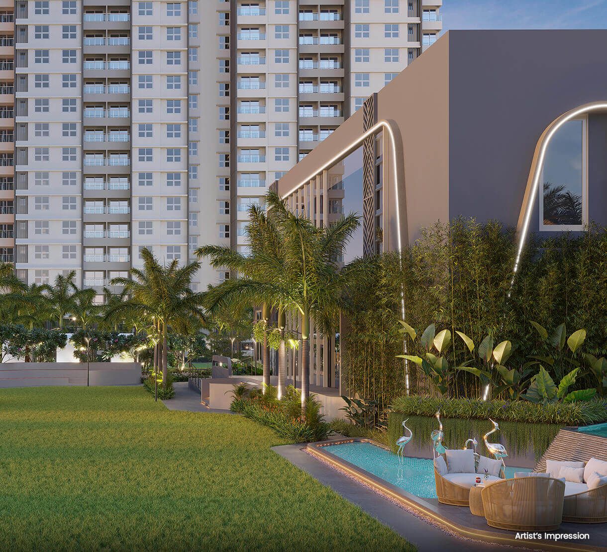 Qrious Premium Smart 2 & 3 BHK Gallery Image 4 at Life Republic Hinjewadi Pune