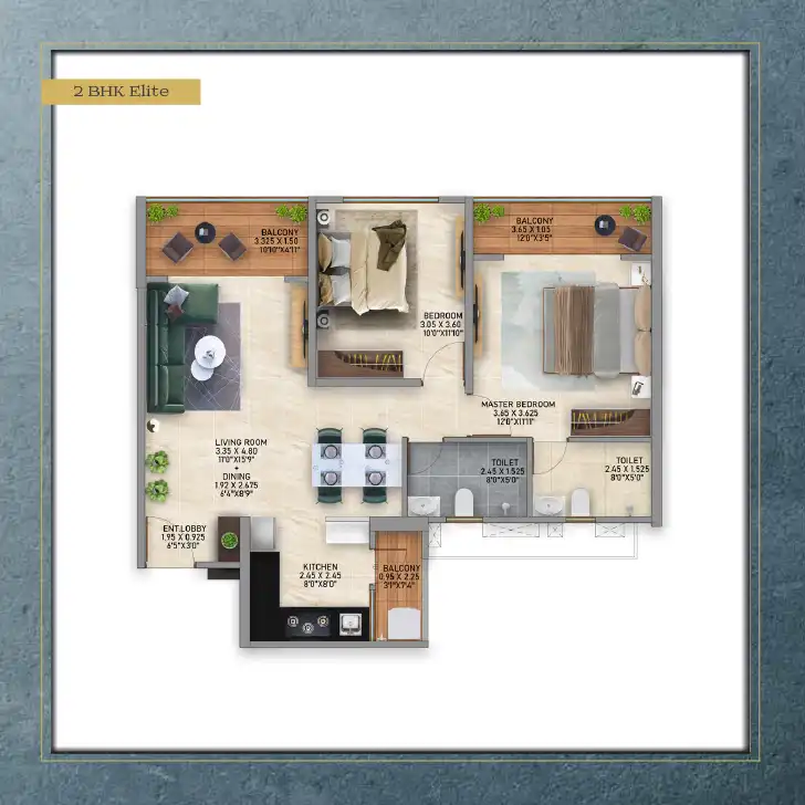 Aros Architectural Floor Plan 6 – Kolte Patil Life Republic Hinjewadi