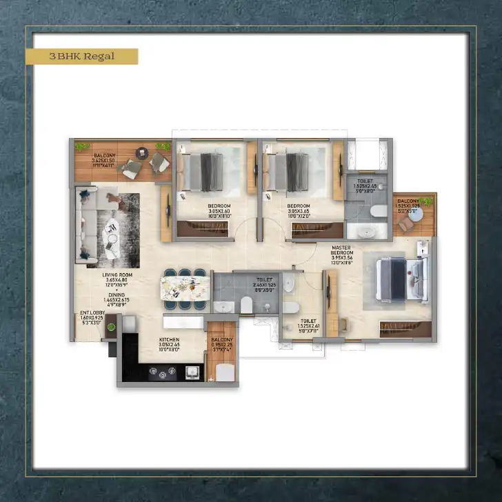 Aros Architectural Floor Plan 2 – Kolte Patil Life Republic Hinjewadi