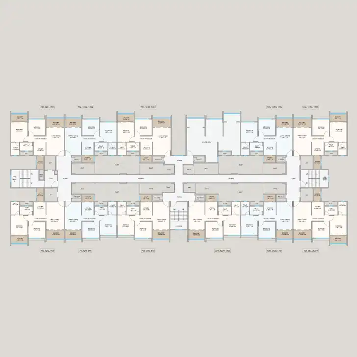 7, 12, 17 Floor Plan