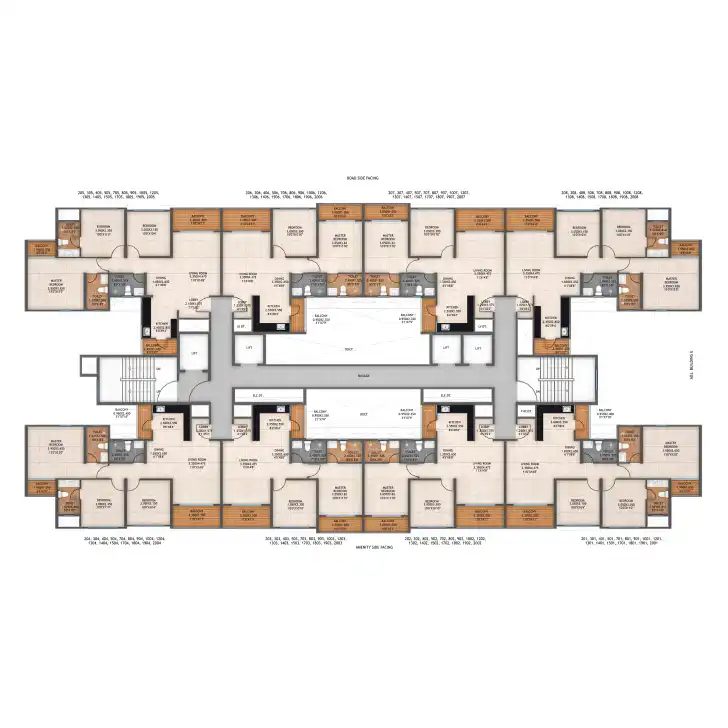 Atmos Architectural Floor Plan 16 – Kolte Patil Life Republic Hinjewadi