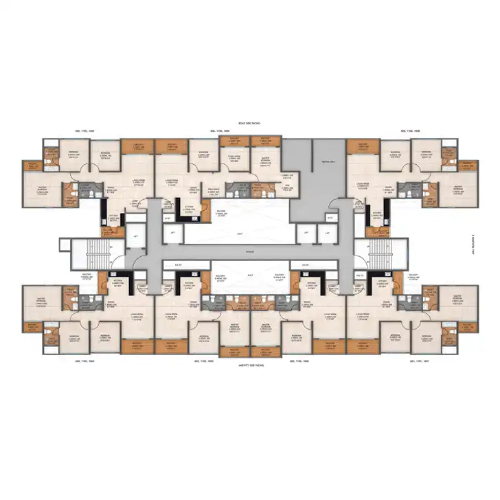 Atmos Architectural Floor Plan 17 – Kolte Patil Life Republic Hinjewadi