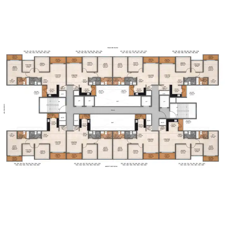 Atmos Architectural Floor Plan 11 – Kolte Patil Life Republic Hinjewadi
