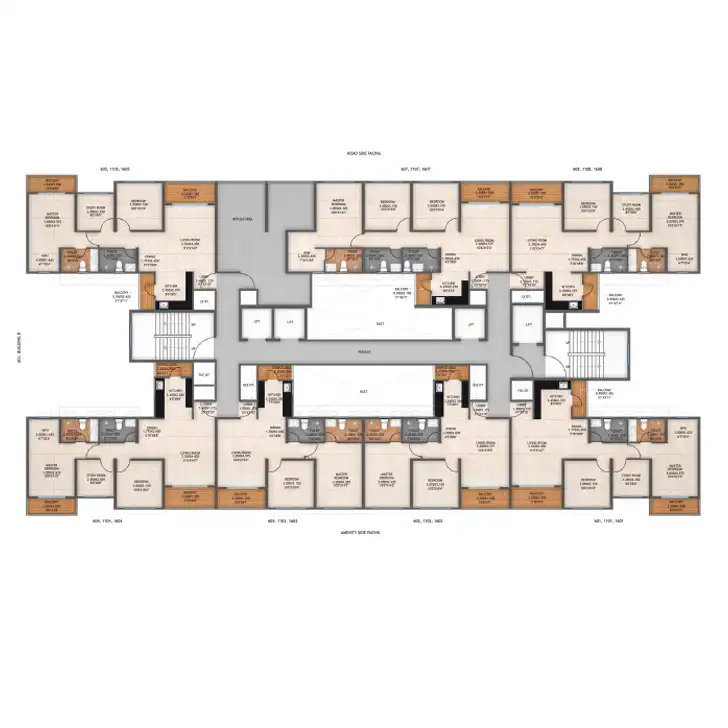 Atmos Architectural Floor Plan 9 – Kolte Patil Life Republic Hinjewadi