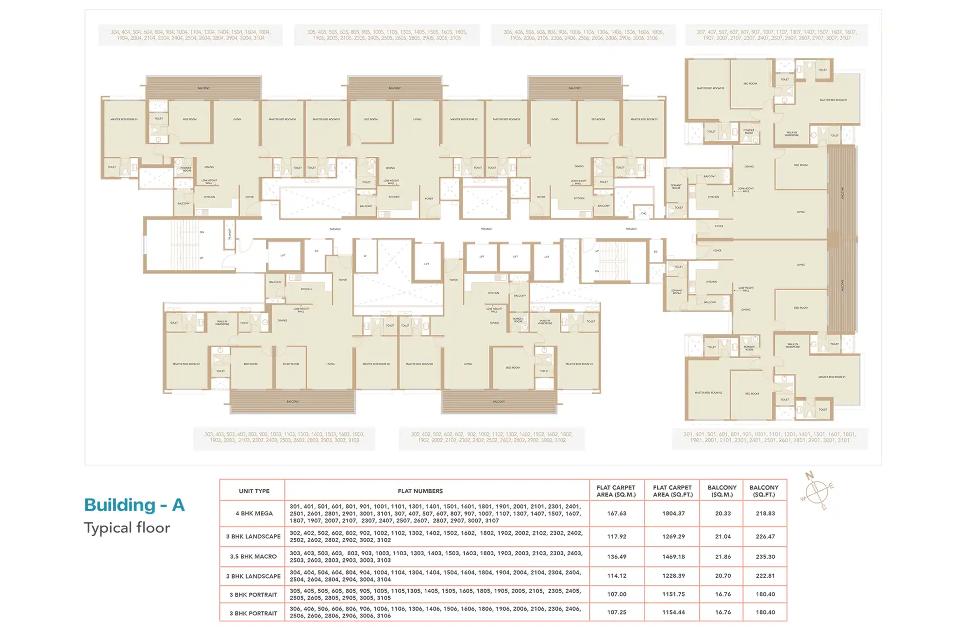 Canvas Architectural Floor Plan 2 – Kolte Patil Life Republic Hinjewadi